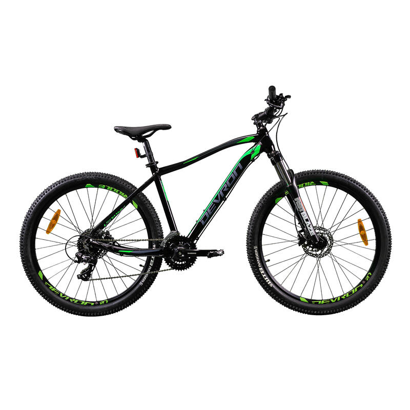 MTB kerékpár Devron Riddle 2023 RM1.7 - 27.5 inch, M, Fekete-zöld