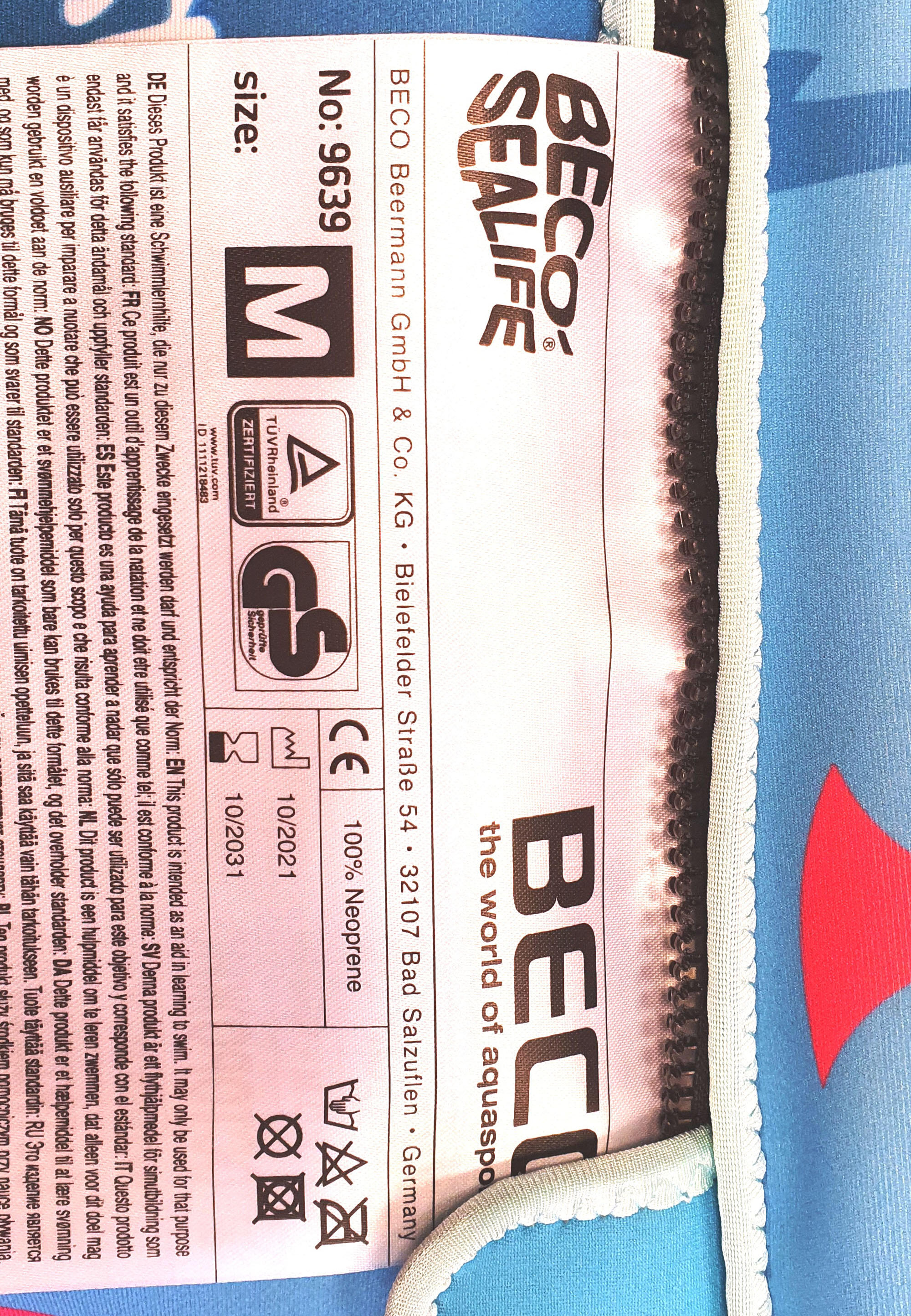 Gilet da bagno BECO Sealife 4/5