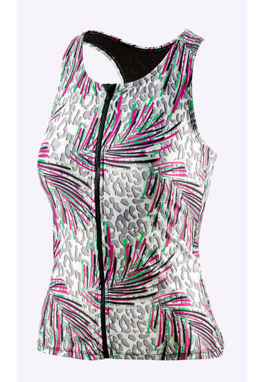 Top tankini Beco BEsuit Regular Fit Coppa C Bianco/Rosso 34