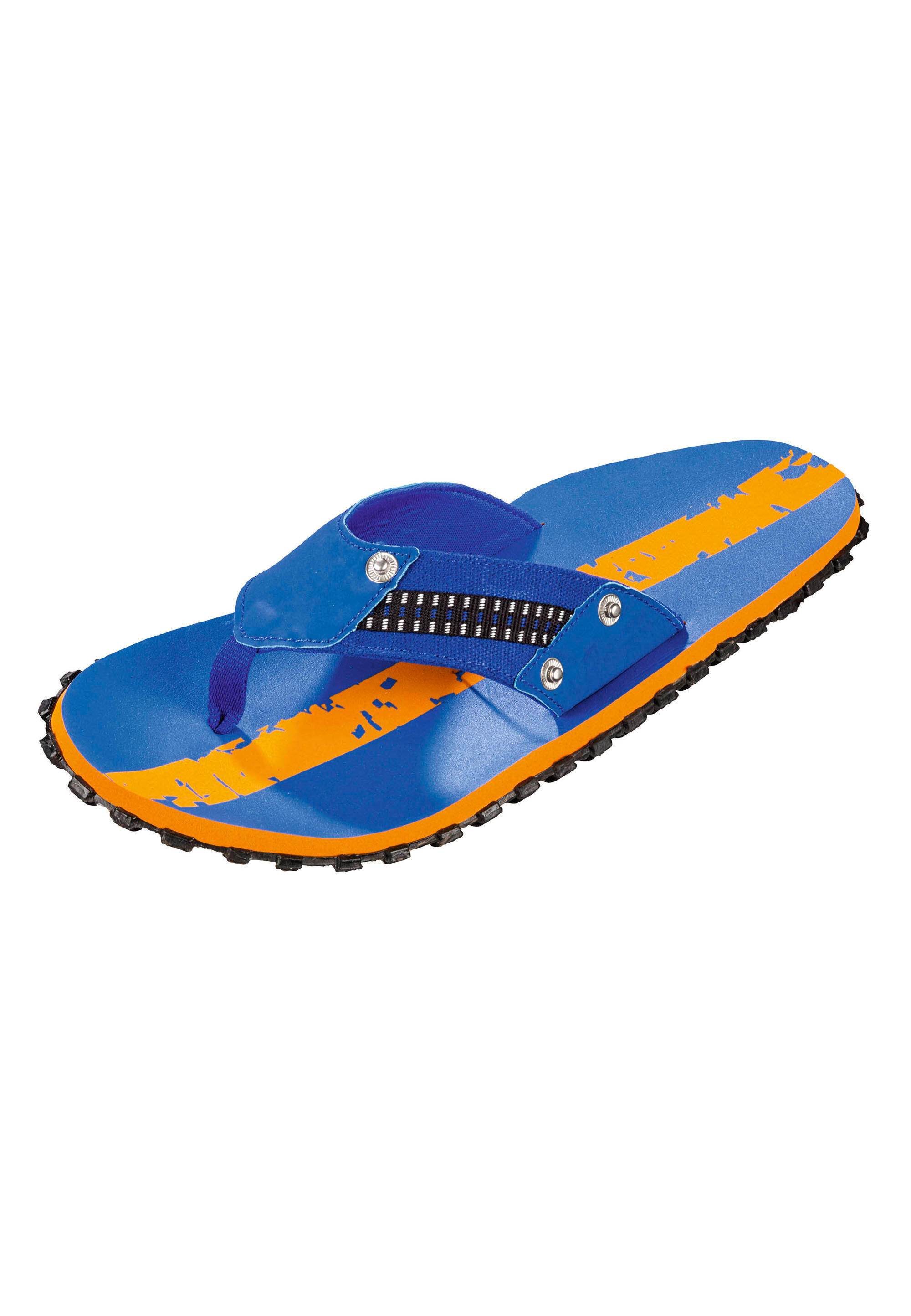 Beco Men's Outdoor Flip-flops | Dark Blue/orange 2/5