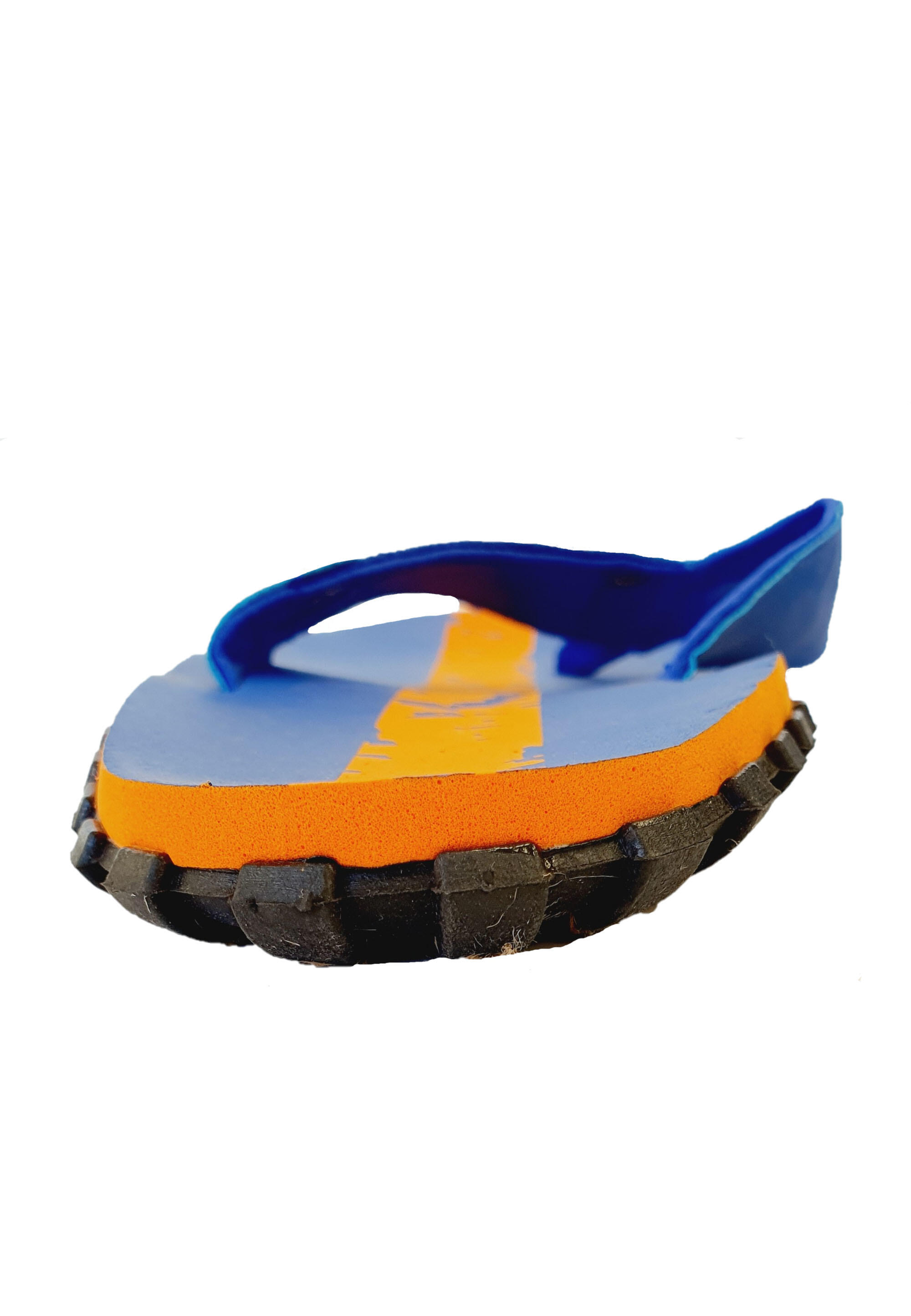 Beco Men's Outdoor Flip-flops | Dark Blue/orange 4/5