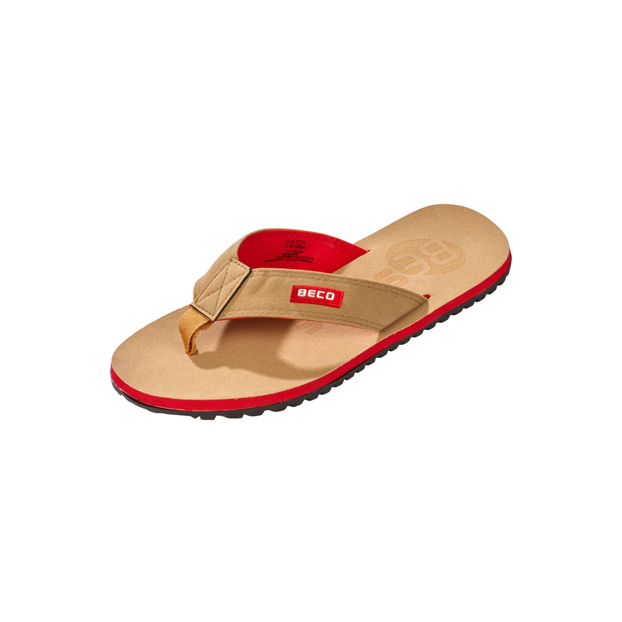 Beco Men's Flip-flops | Red/black 2/5