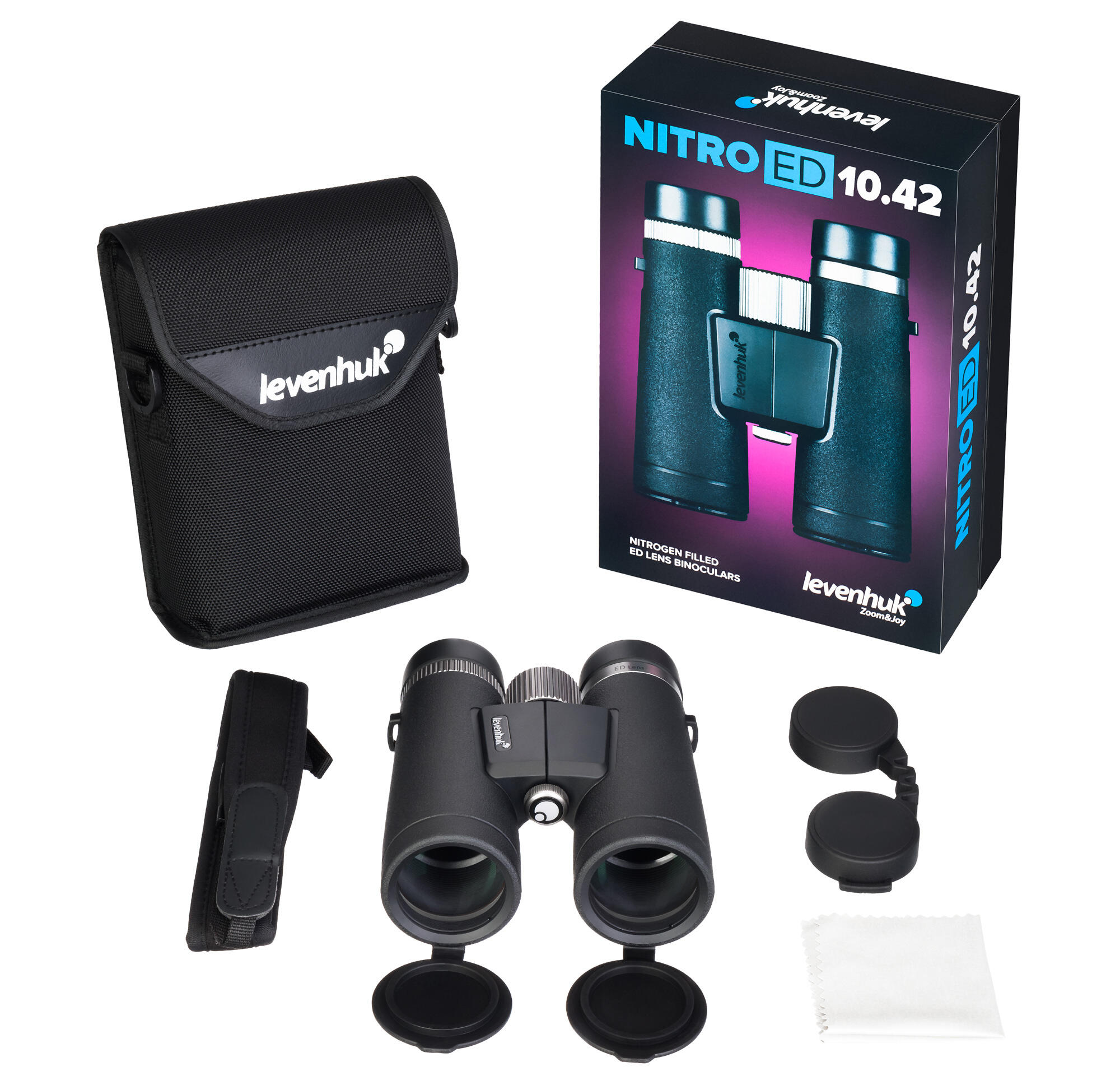 Jumelles Levenhuk Nitro ED 10x42 2/7