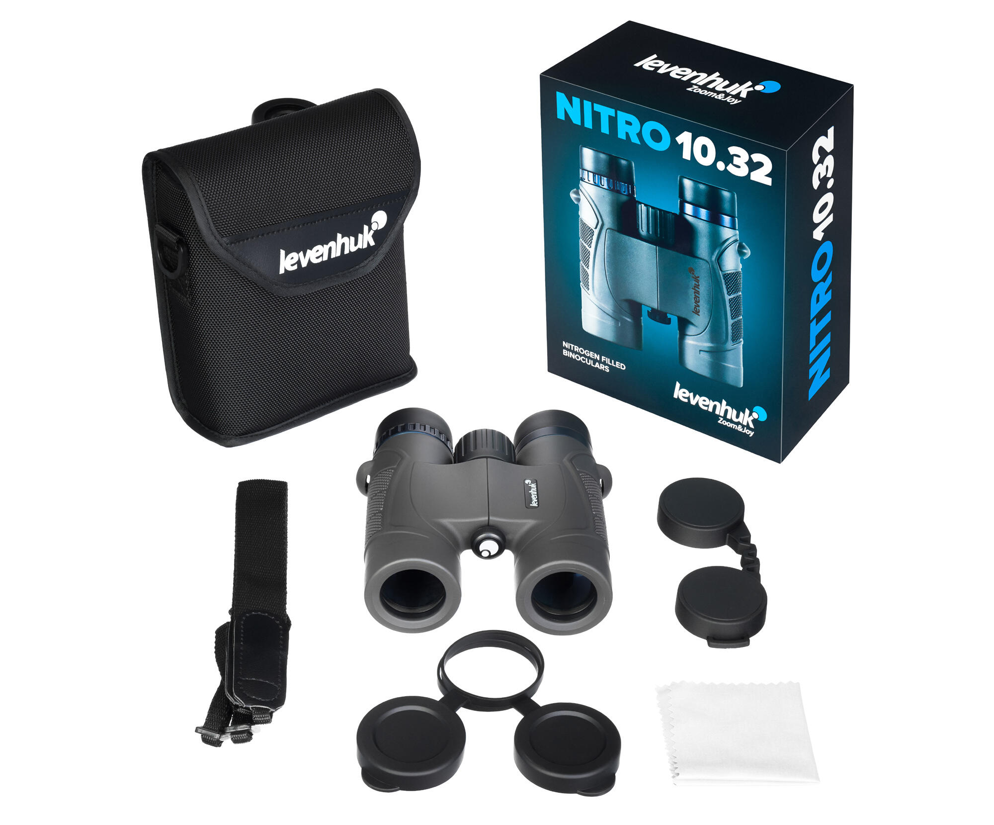 Jumelles Levenhuk Nitro 10x32 2/7