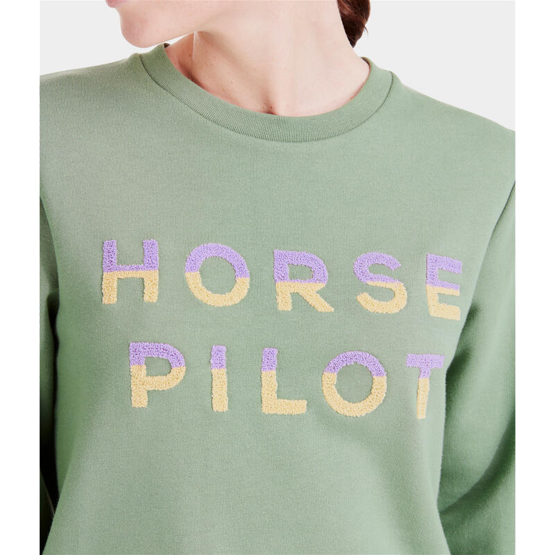 Sweatshirt equitazione donna Horse Pilot Team