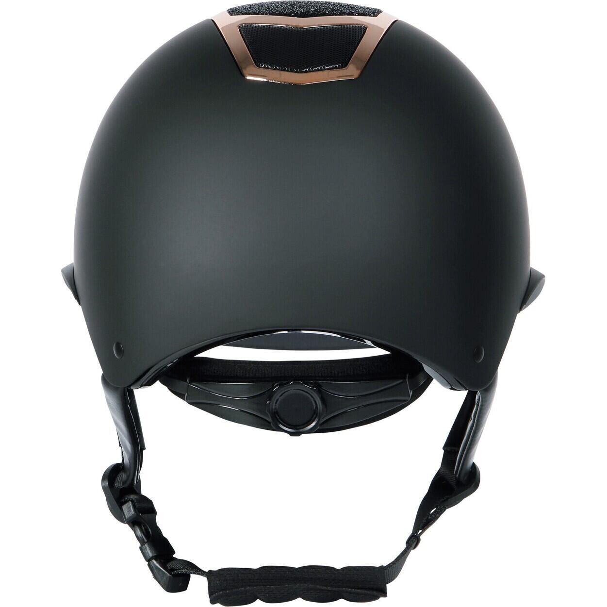 Harry's Horse Paardrijcap Mont Blanc Sparkle - Zwart Rosegold 5/5