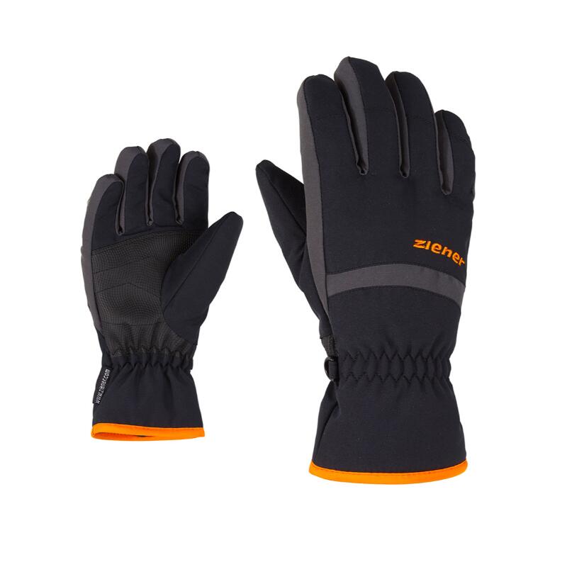 ZIENER Gants de ski Junior LEJANO - Black Graphite