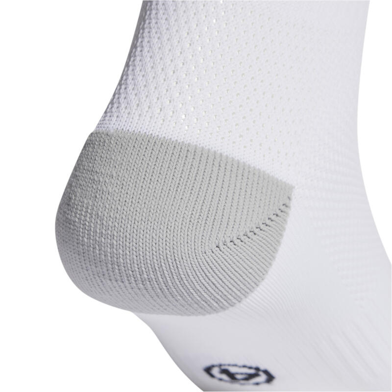 Calcetines fútbol adulto tecnología humedad Aeroready adidas Milano 23 blanco