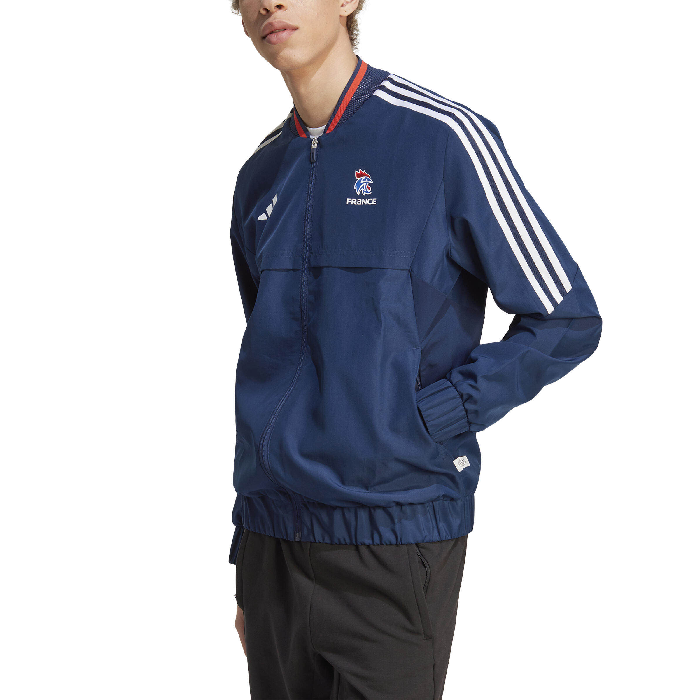 Veste Officielle d Entrainement de l Equipe de France Anthem 2023 24 ADIDAS Decathlon