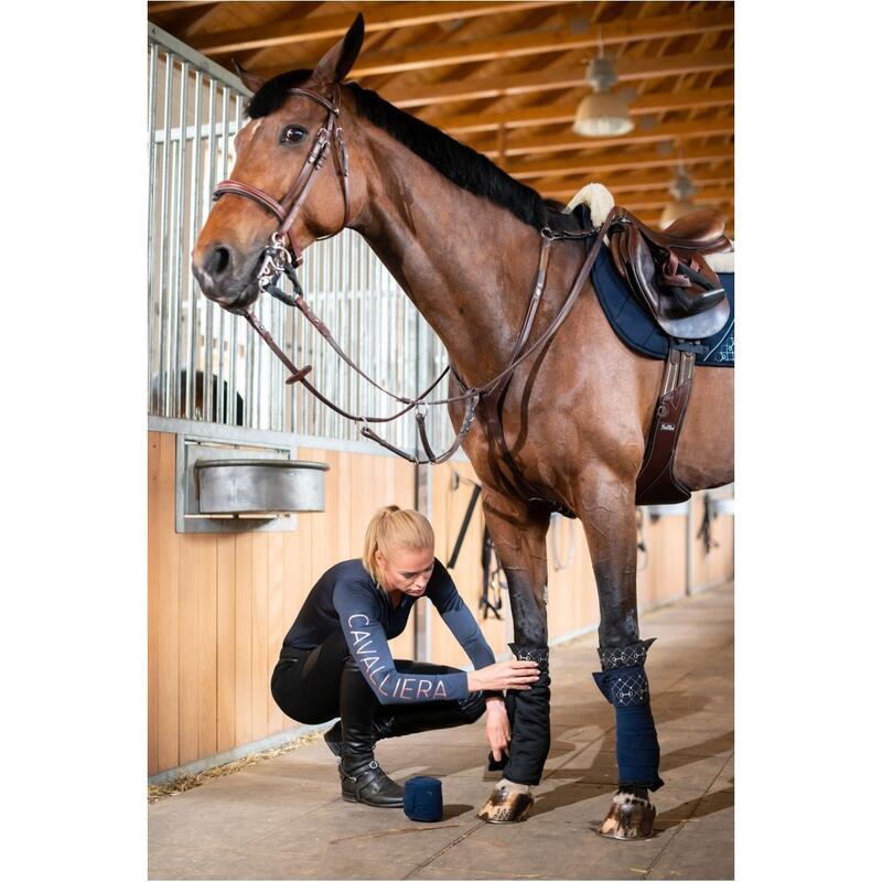 T-shirt équitation manches longues haute performance femme Cavalliera Rose Gold