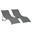 Outsunny Set de 2 Șezlonguri de Grădină Pliabile din Aluminiu Și Texteline