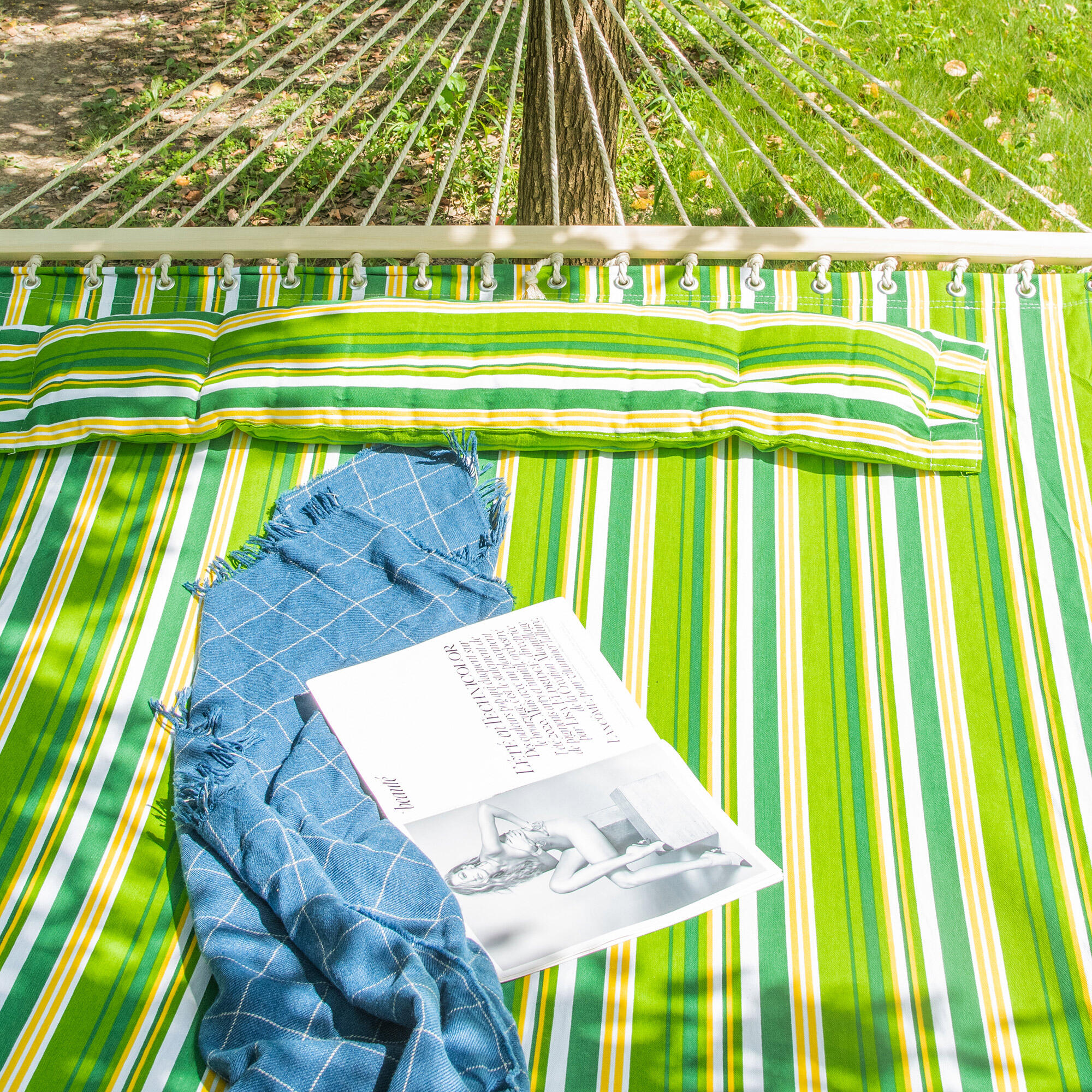Outsunny Amaca da Giardino Doppia per 2 Persone, da Campeggio 188x140cm 6/7