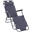 Tumbona Reclinable Outsunny 135x60x89cm Gris