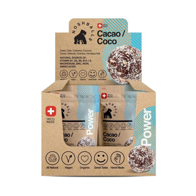 Cocoa Coconut Power Balls 40g Noshballs (embalagem de 20) Exclusivo online      89,00€  Preço por quantidade 111,25€kg NOSHBALLS Cocoa Coconut Power Balls 40g Noshballs (embalagem de 20)Vendido e expedido por: GladiatorFit EU  