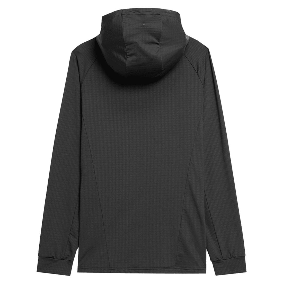 CASACO DE CORRIDA COM FECHO COM CAPUZ  4F. Preto 2/4