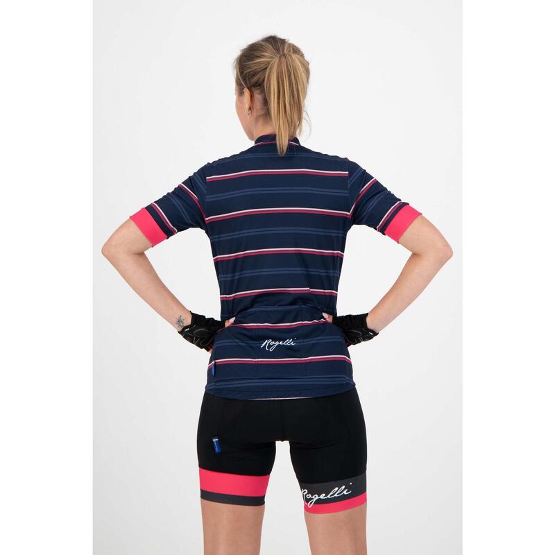 Maillot Manches Courtes Velo Femme - Stripe