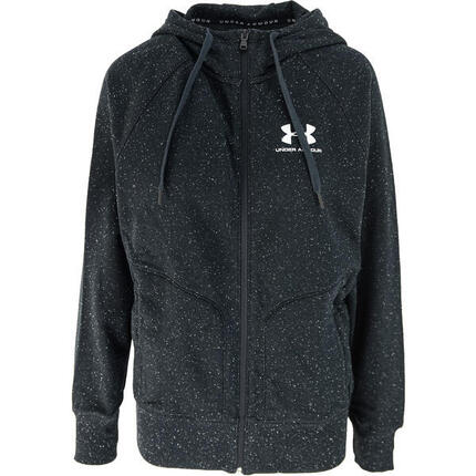 Haube Under Armour Speckled Fleece Fz Hoodie, Schwarz, Herren