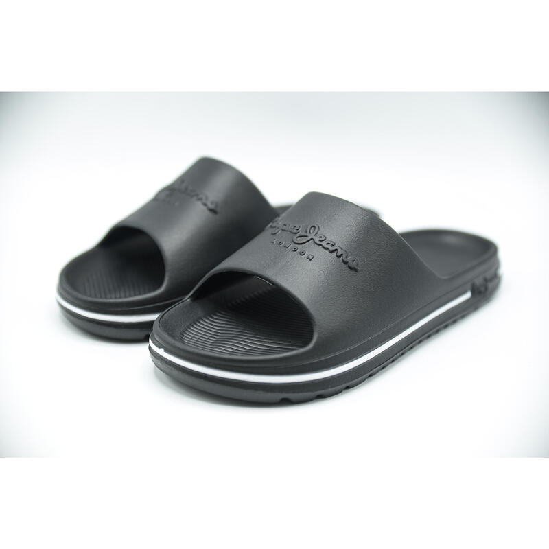 Flip papucs Pepe Jeans Beach Slide, Fekete, Férfiak