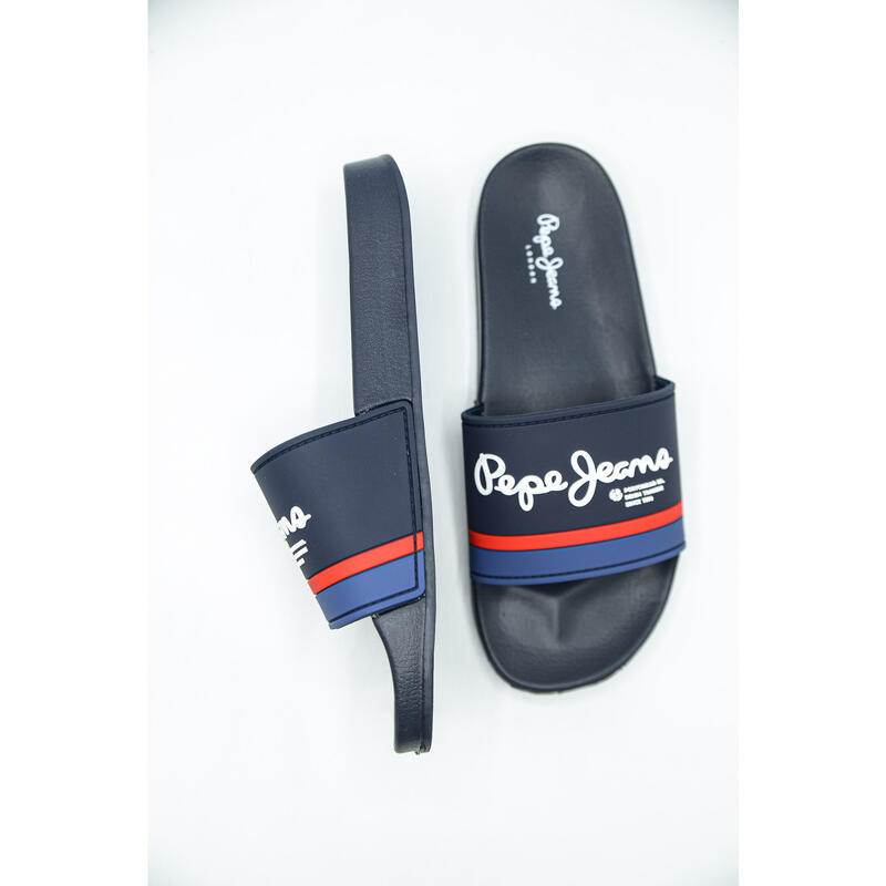 Chanclas Pepe Jeans Slider Portobello, Azul, Hombre