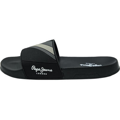 Chanclas Pepe Jeans Slider Texture Beach Flip Flops, Negro, Hombre