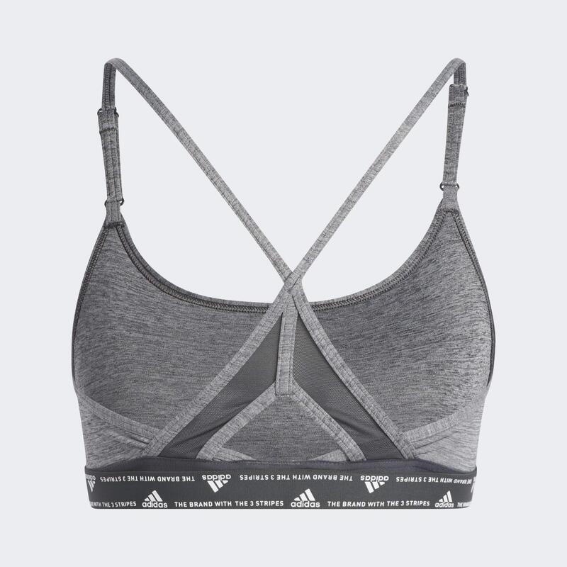 Reggiseno sportivo adidas Aeroreact Training Light-Support 3-Stripes