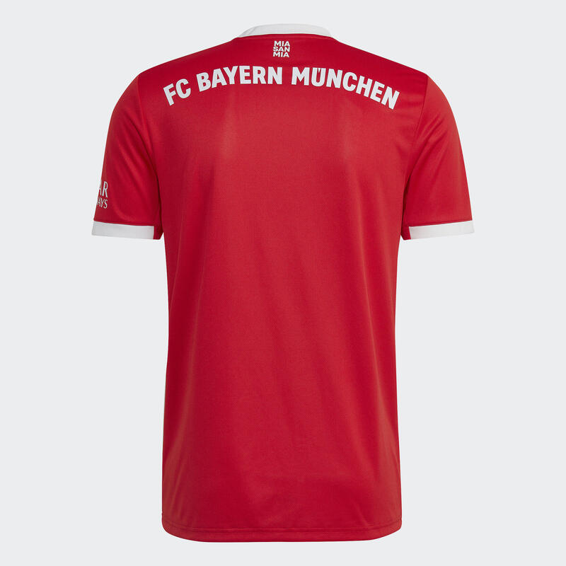 Férfi Rövid ujjú Futball Ing Adidas FC Bayern 22/23 Home Piros