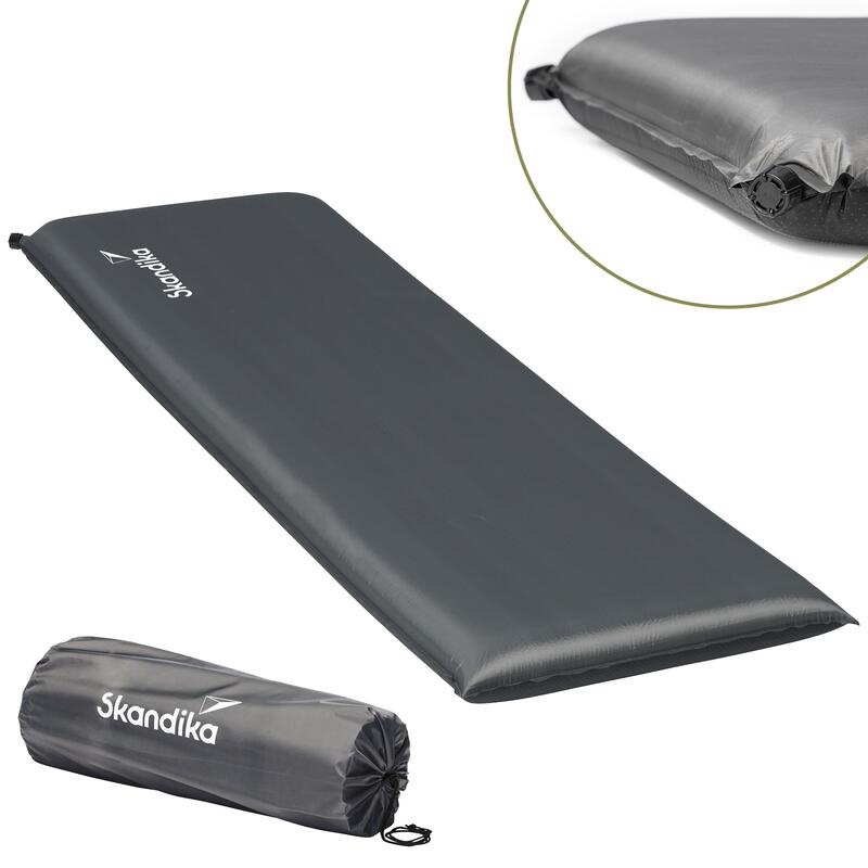 Zelfopblaasbaar Slaapmat Easy Single 196x60x10 cm Outdoor, Camping Kamperen SKANDIKA