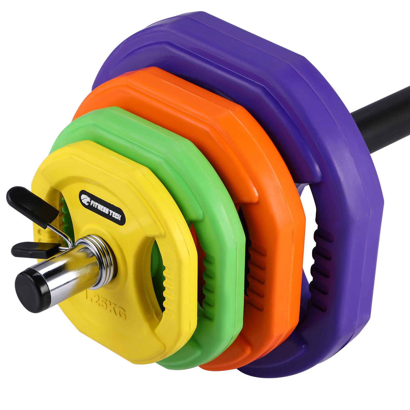 Conjunto de pesos Pump Academia 40kg Fitness Tech Multicolor 4/7