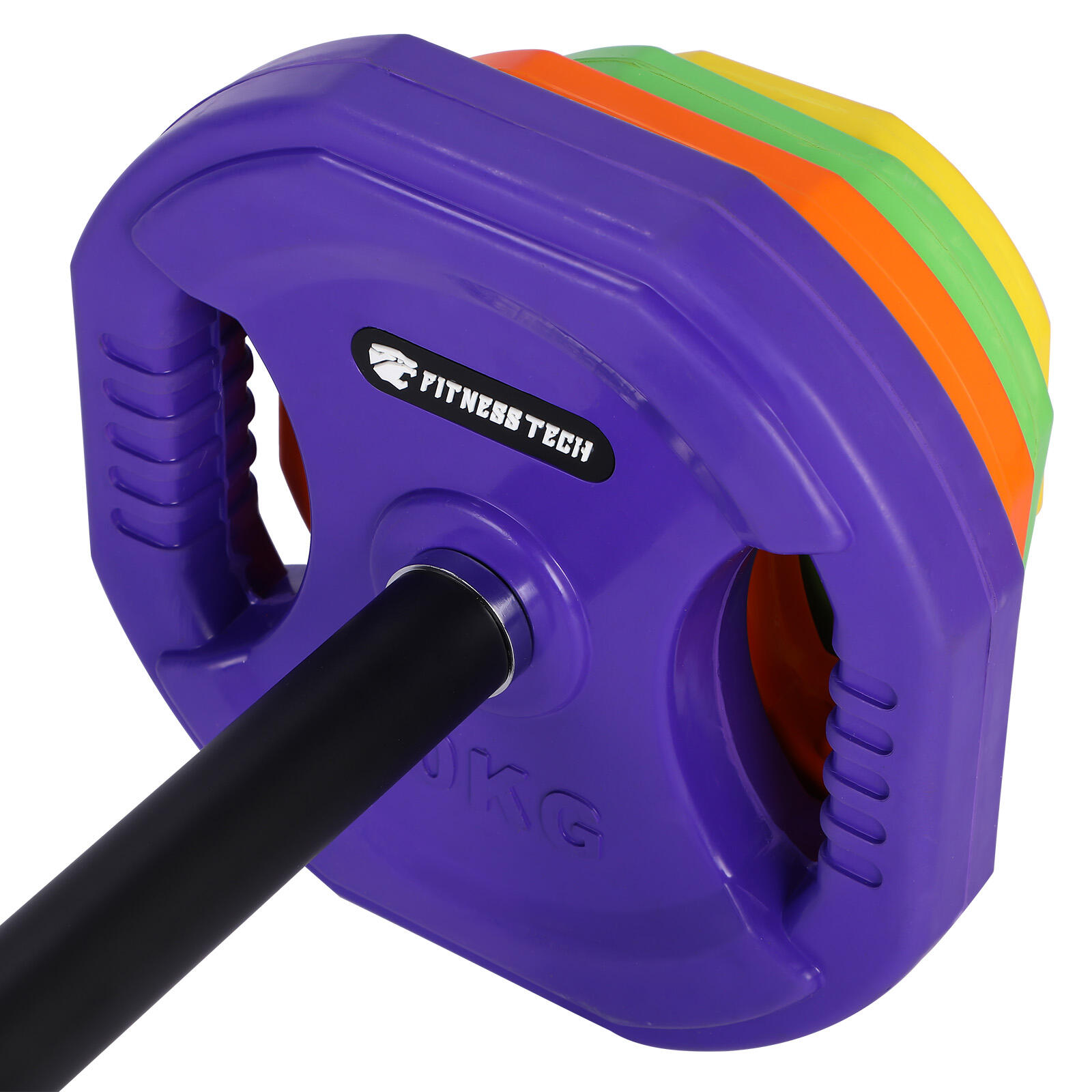 Conjunto de pesos Pump Academia 40kg Fitness Tech Multicolor 5/7