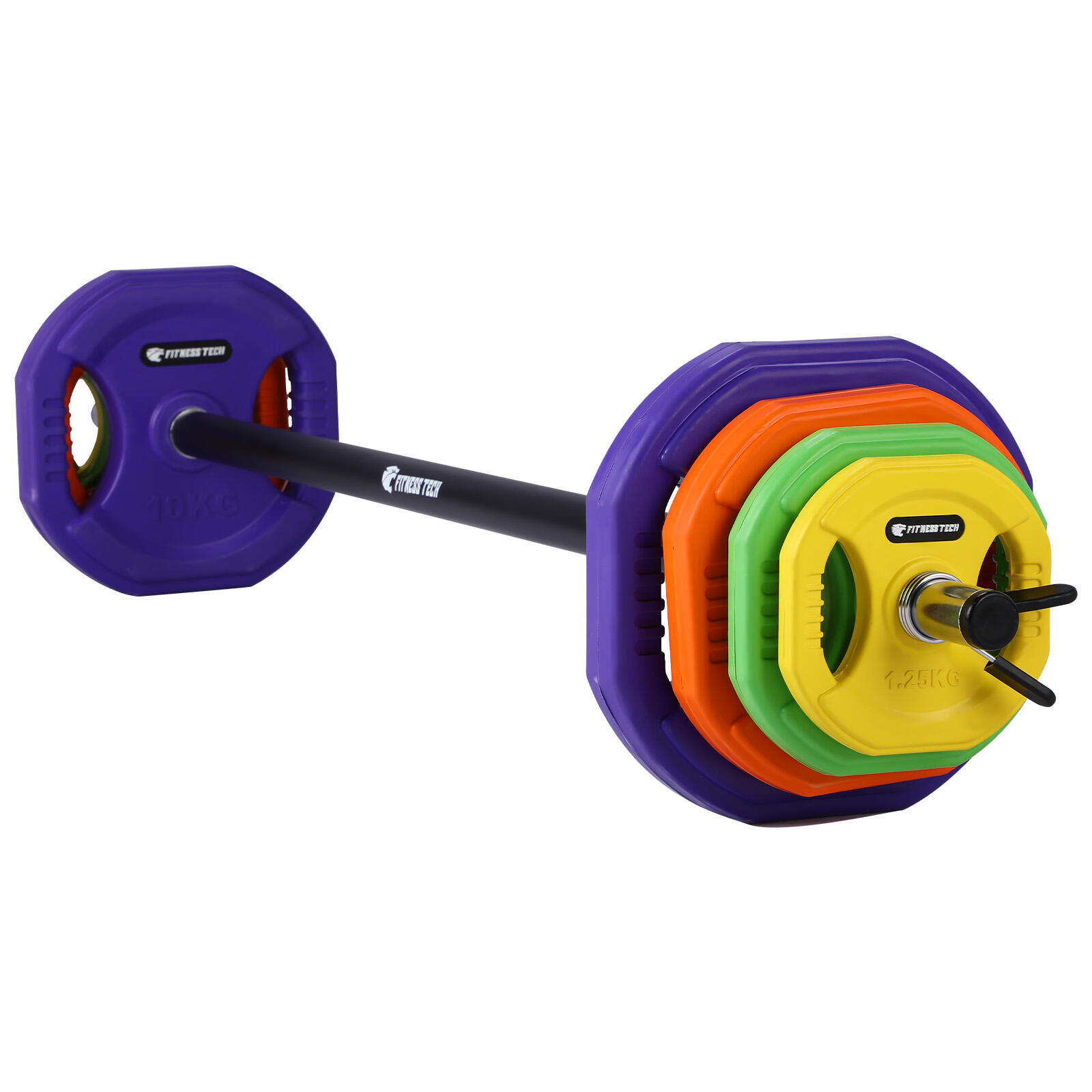 Conjunto de pesos Pump Academia 40kg Fitness Tech Multicolor 2/7