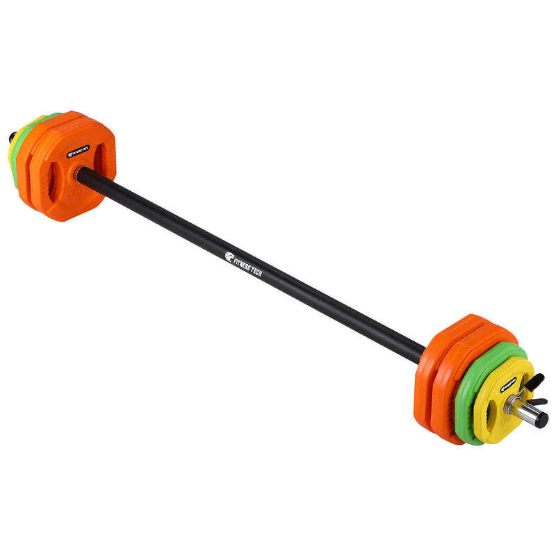 Set Pump Gimnasio de 20kg a 50kg Fitness Tech Multicolor