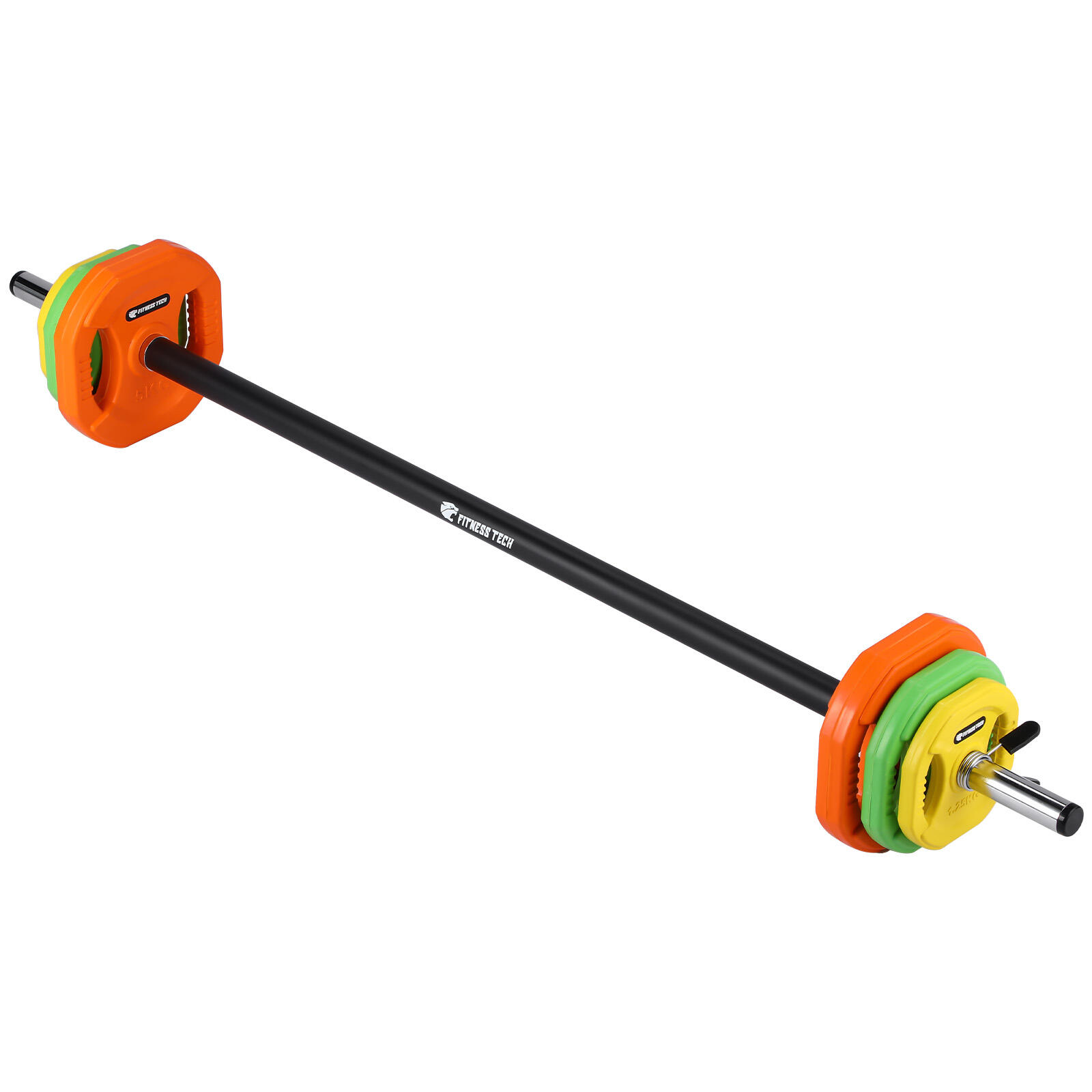 Set Pump Salle 20kg Fitness Tech – Multicolore 2/7