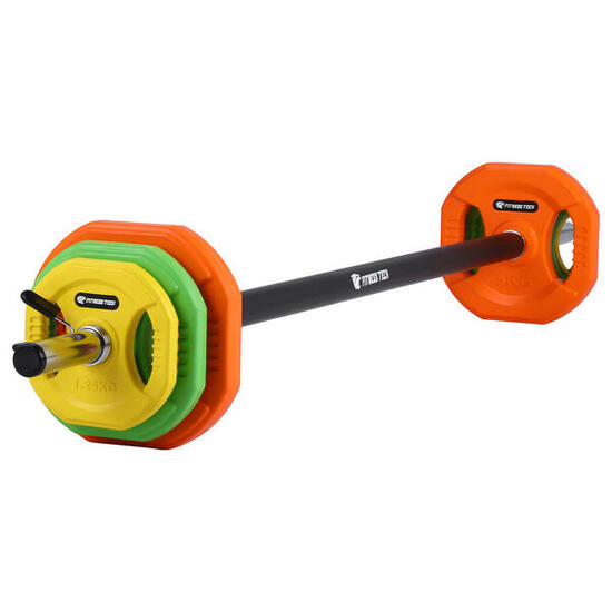 Set Pump Salle 20kg Fitness Tech – Multicolore