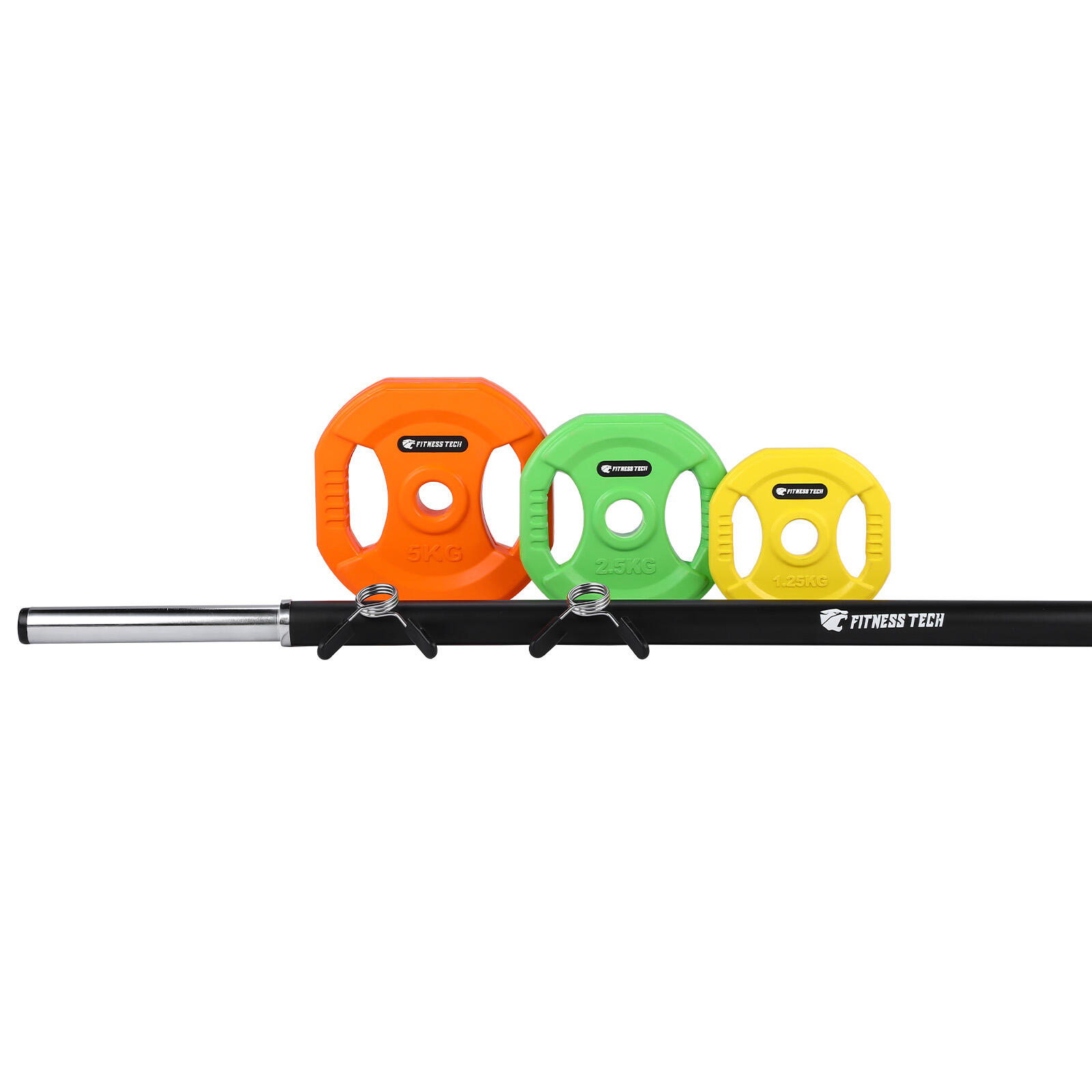 Set Pump Salle 20kg Fitness Tech – Multicolore 4/7