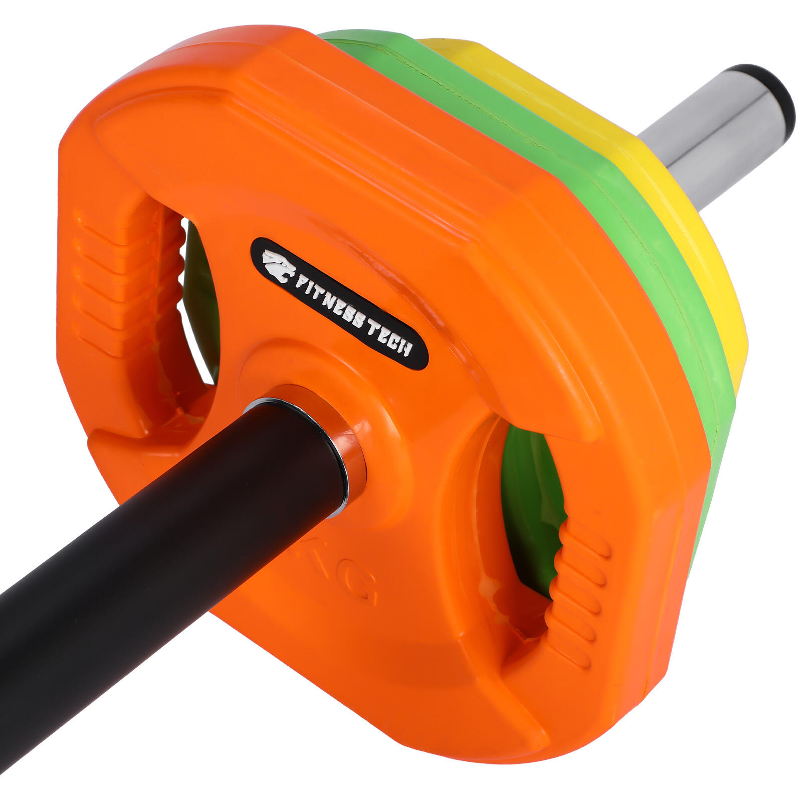 Set Pump Salle 20kg Fitness Tech – Multicolore 6/7
