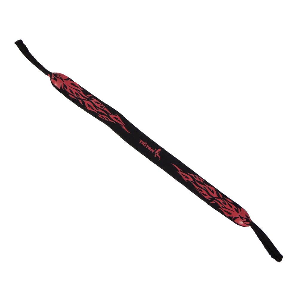 Neo Retainer Contour Pattern Floating Sunglasses Strap - Red/Black