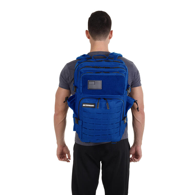 Mochila tática militar ELITRAINX V2 AZUL 45L -Desporto e viagens