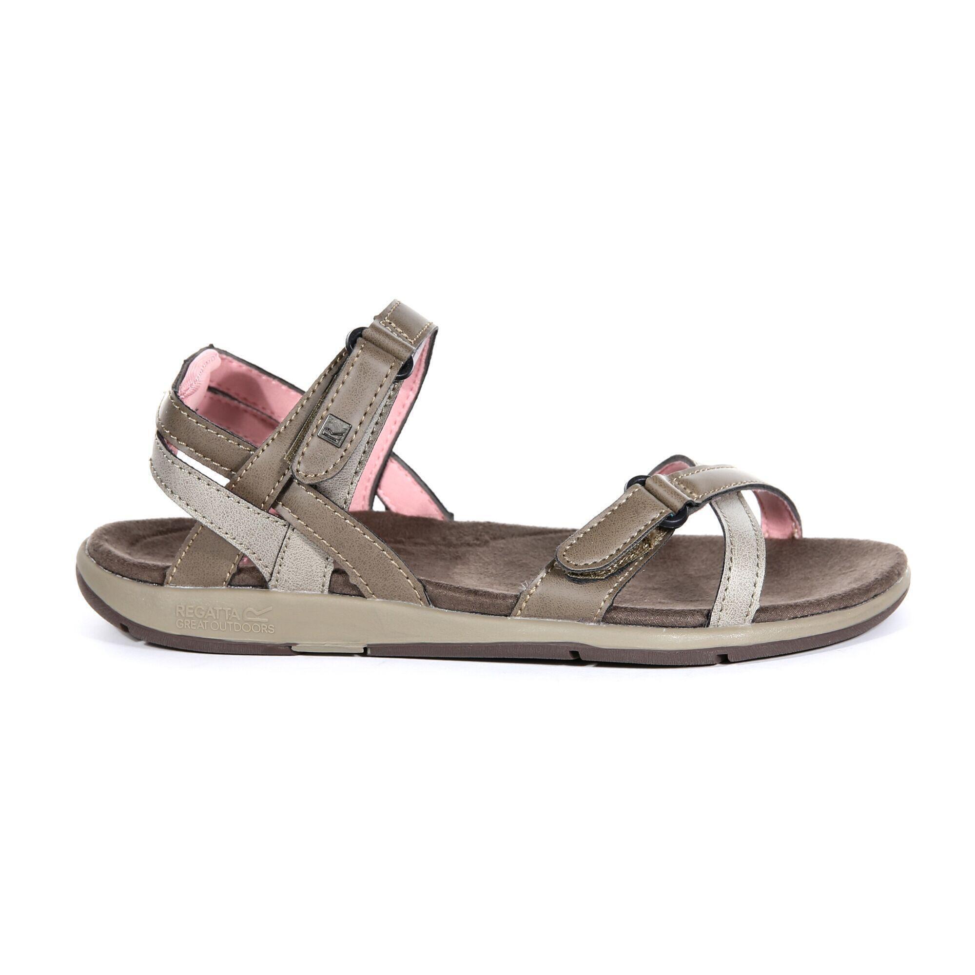 Lady Santa Cruz Women's Walking Strap Sandals - Walnut Mellow Rose 1/6