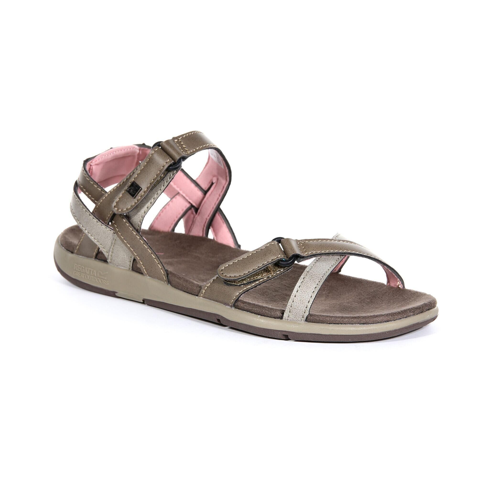 REGATTA Lady Santa Cruz Women's Walking Strap Sandals - Walnut Mellow Rose