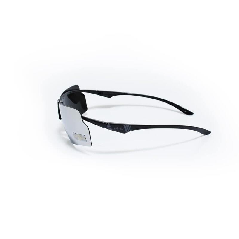 Eagle Mirror 02 Adult Polarising Hiking Sunglasses - Black/Silver
