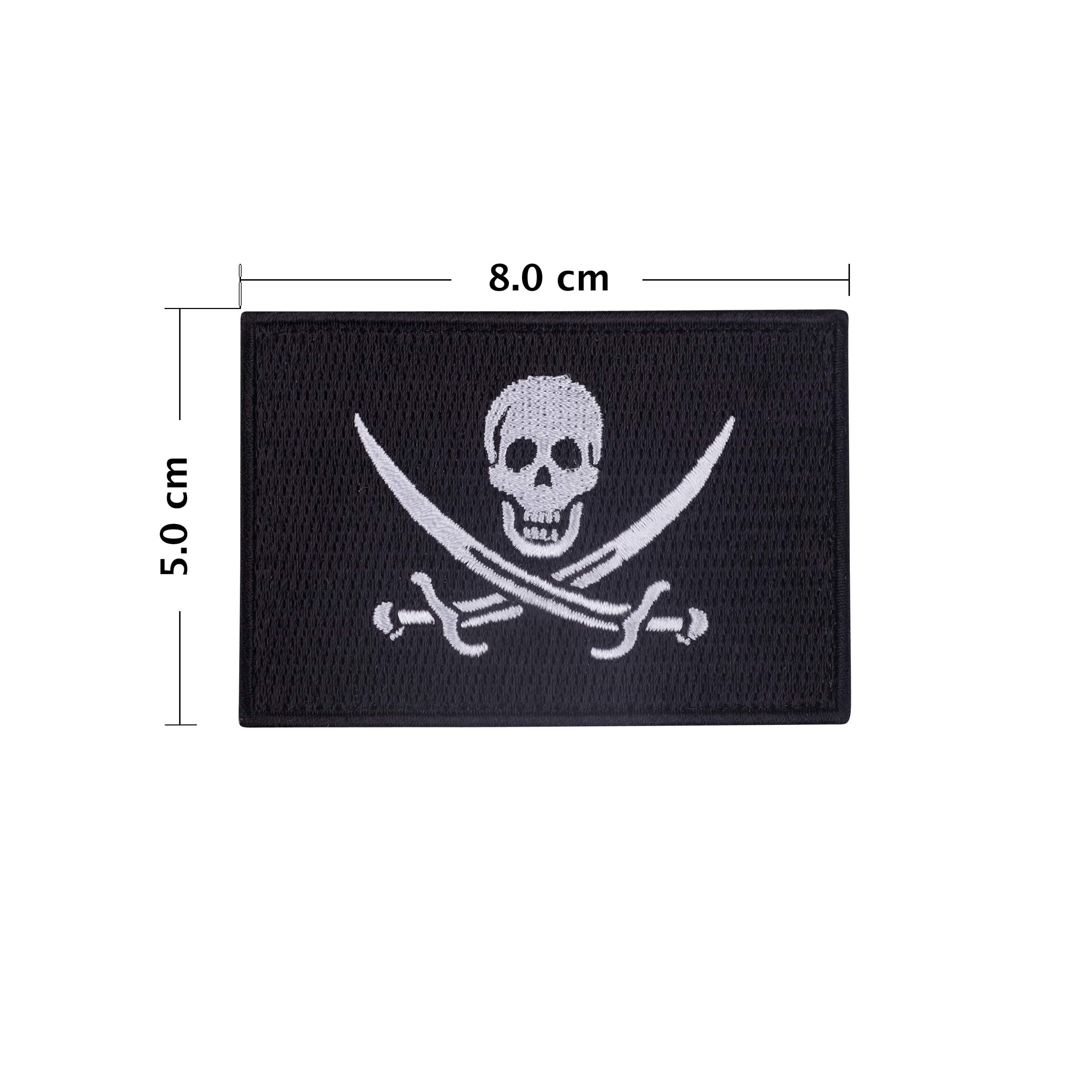 Velcro-Patch Piratenflagge Elitex Training 3/4
