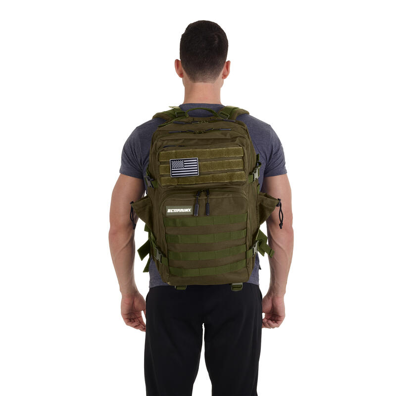 Sac à dos tactique militaire ELITRAINX V1 VERT 45L pour le sport