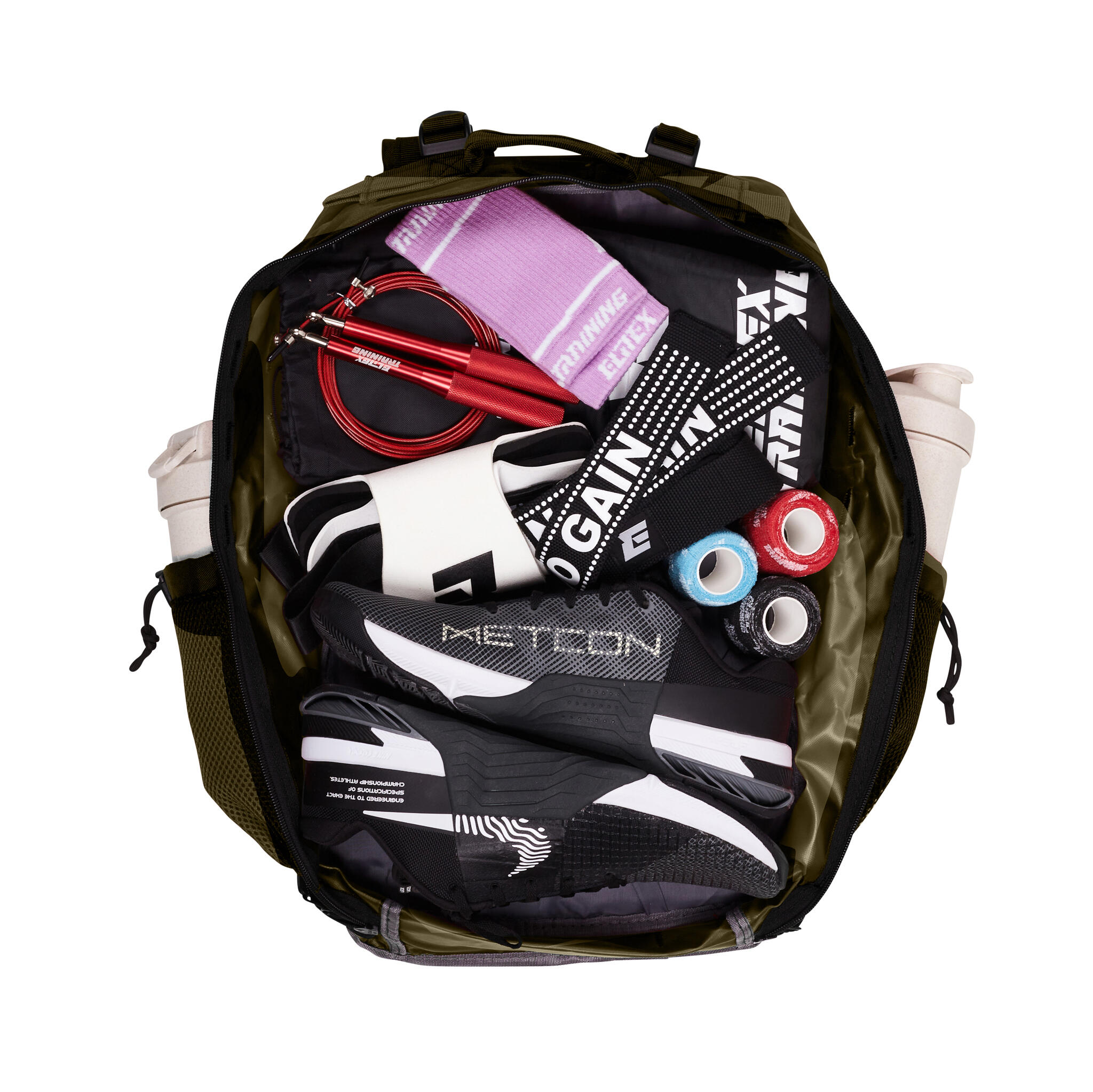 Mochila Elitex V1 Verde 45L Cabine Treino Impermeável 5/7