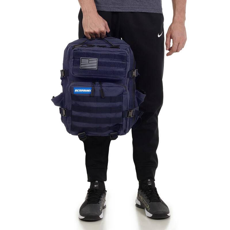 Vojenský taktický batoh ELITRAINX Modrý 25L pro sport a cestování