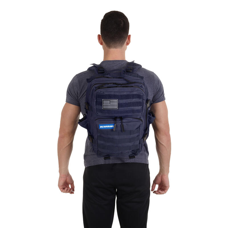 Mochila tática militar ELITRAINX  Azul 25L -Desporto e viagens