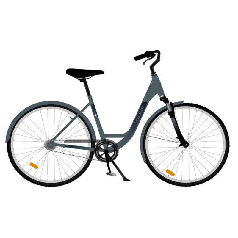 Bicicleta Oras Polar Strada - 28 inch, L, Gri-Negru