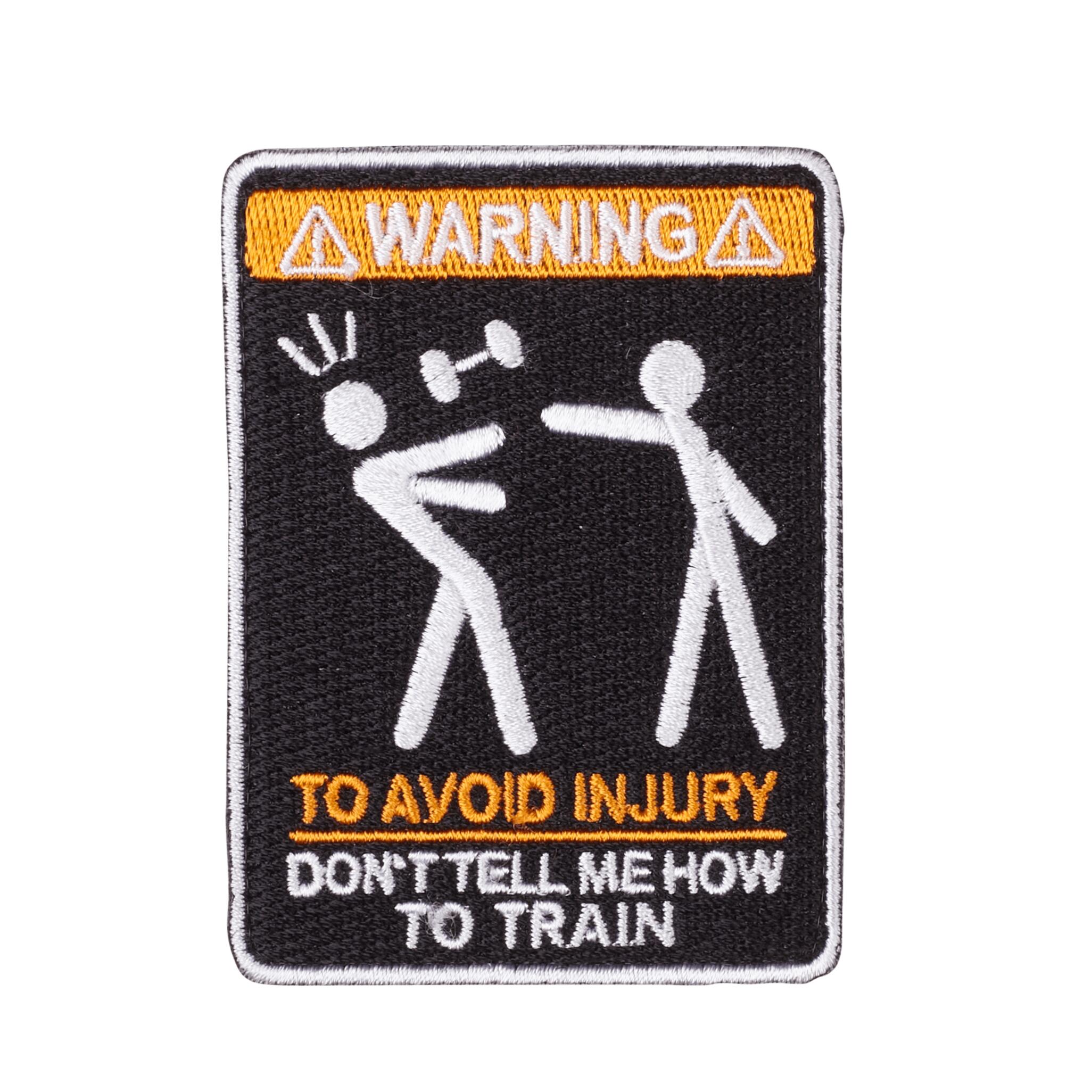 Elitex Training - Patch Velcro To Avoid Injury Dont Tell Me How To Train Elitex Training - Patch - Noir - Taille Unique - Decathlon