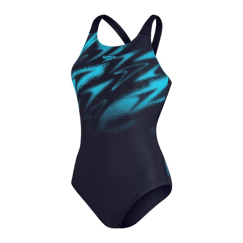 Speedo Womens Hyperboom Placement Muscleback True Navy / Bolt