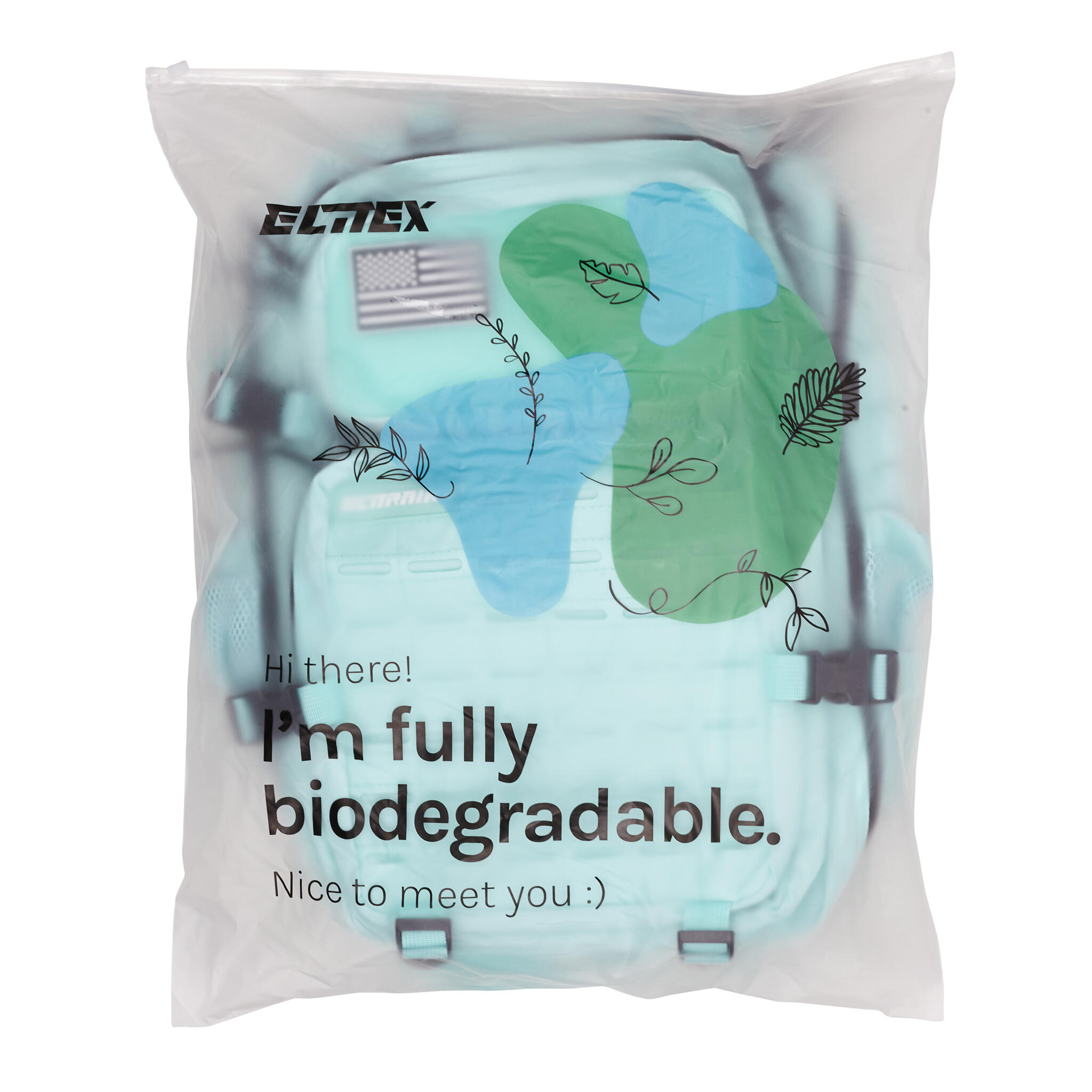 Sac à Dos Elitex V2 Vert Menthe 45L Cabine Entraînement Imperméable 7/8