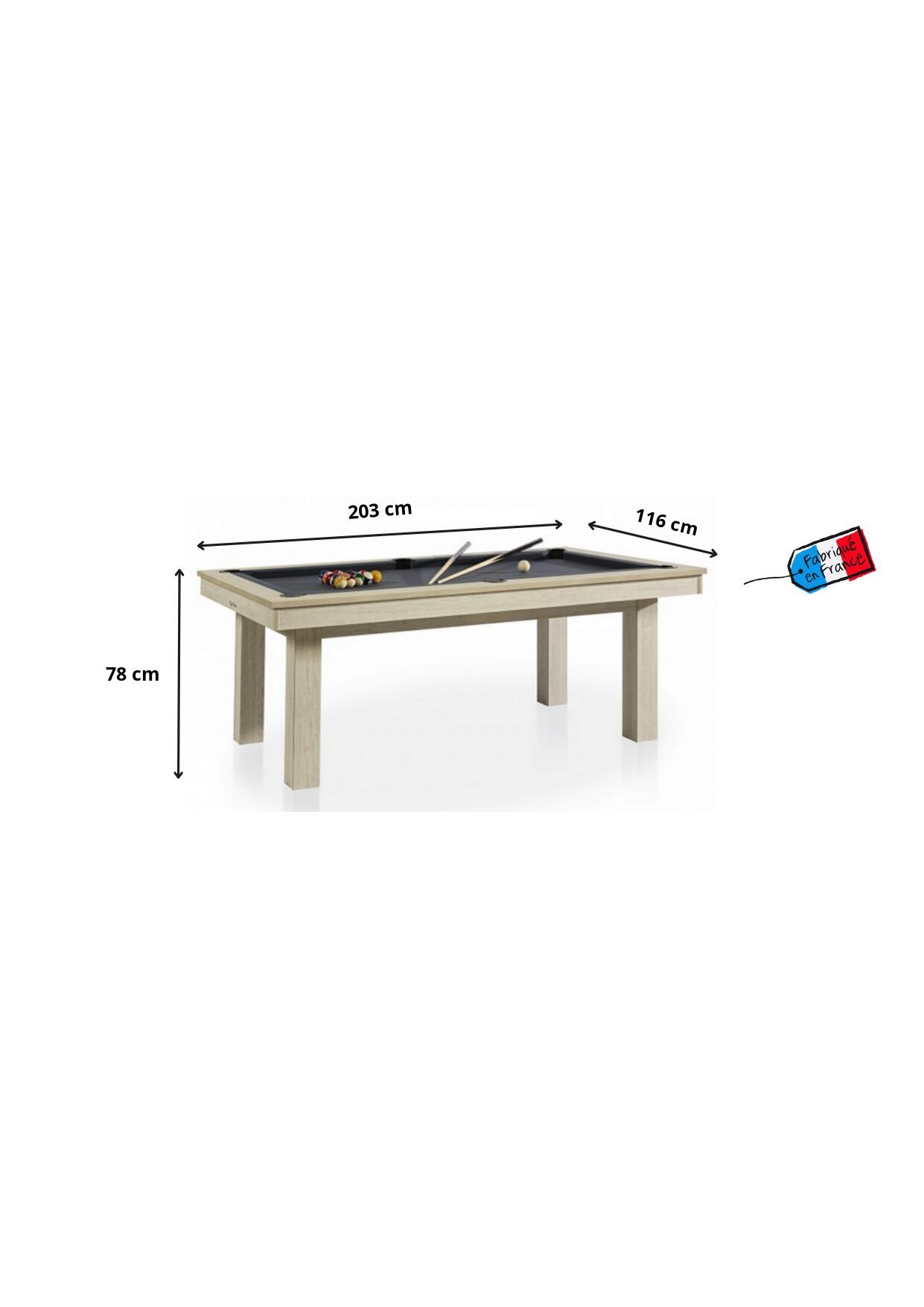 BILLARD LAFITE OSLO - DRAP VERT AVEC PLATEAUX TABLE 4/4